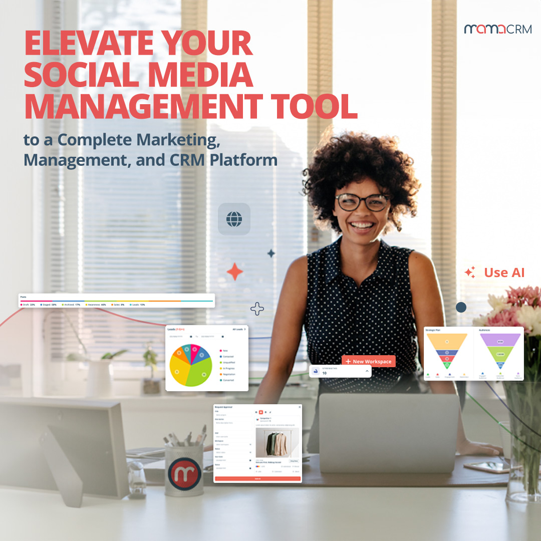 mamacrmofficial's tweet image. 🚀 Upgrade your social media management with MamaCRM, the all-in-one platform for marketing, planning &amp;amp; CRM.

Save time, stay organized, and grow smarter.
📊 Learn more: mamacrm.com

#MamaCRM #SocialMediaManagement #CRM #DigitalMarketing