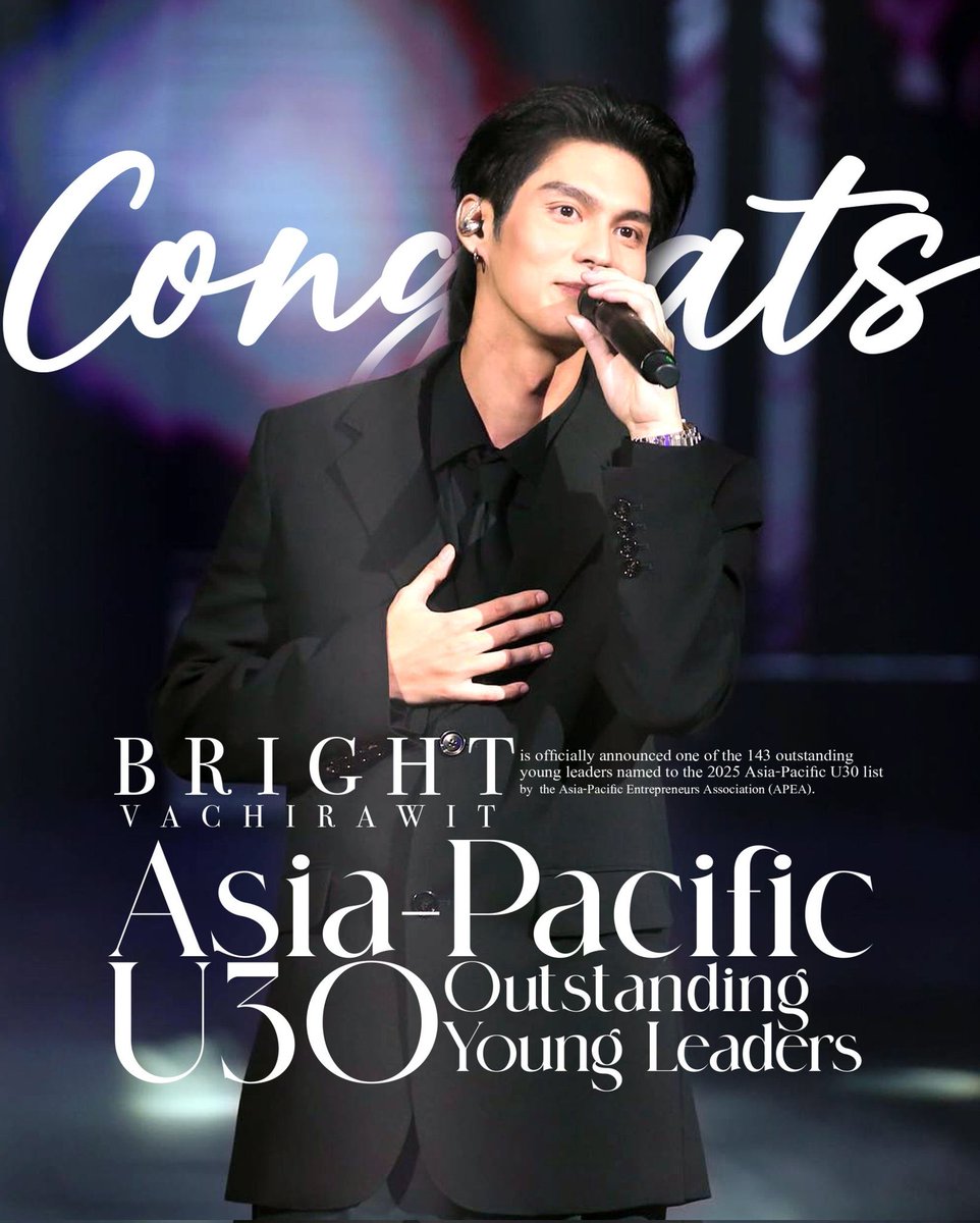 prompor61064480's tweet image. So proud of you  😍👏👏
Bright Vachirawit
#AsiaPacificU30
#APEA 
#TheStandardPop
#bbrightvc @bbrightvc