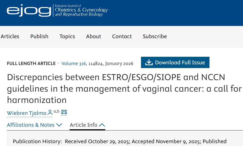 doctorneyro's tweet image. Current #vaginalcancer #guidelines refining.

#Cancer can only be calld #vaginal if ther&apos;s no #cervical or #vulval invlvment or in cse of prior #anogenitalcancer were th #HPV type betwn th cancrs are diffrent

#Surgery, nd #SLN mapping, should be #1stline

ejog.org/article/S0301-…