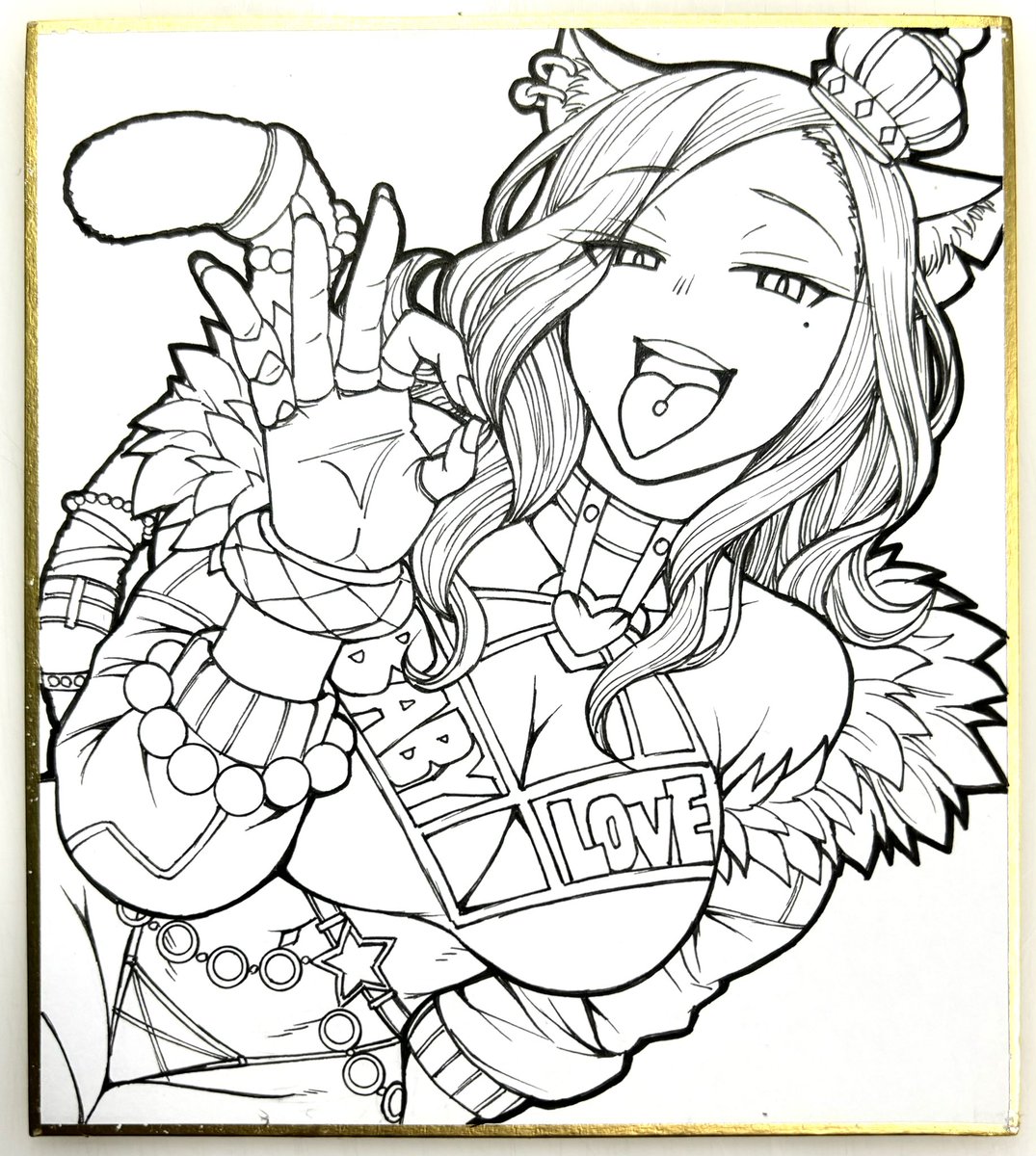 暇できたら百人一首のルールを真似た「ギャルぴ一首」ってアナログゲーム作りたいのよね。和歌じゃなくて適当なセリフ文入れて「あーしら黒ギャルさいきょーっしょ」「彼ぴよりバイト仲間浜崎あゆみ」とかそれっぽい文と50人くらいのOCギャル描いたカード作るの。…幾らするんだ…。