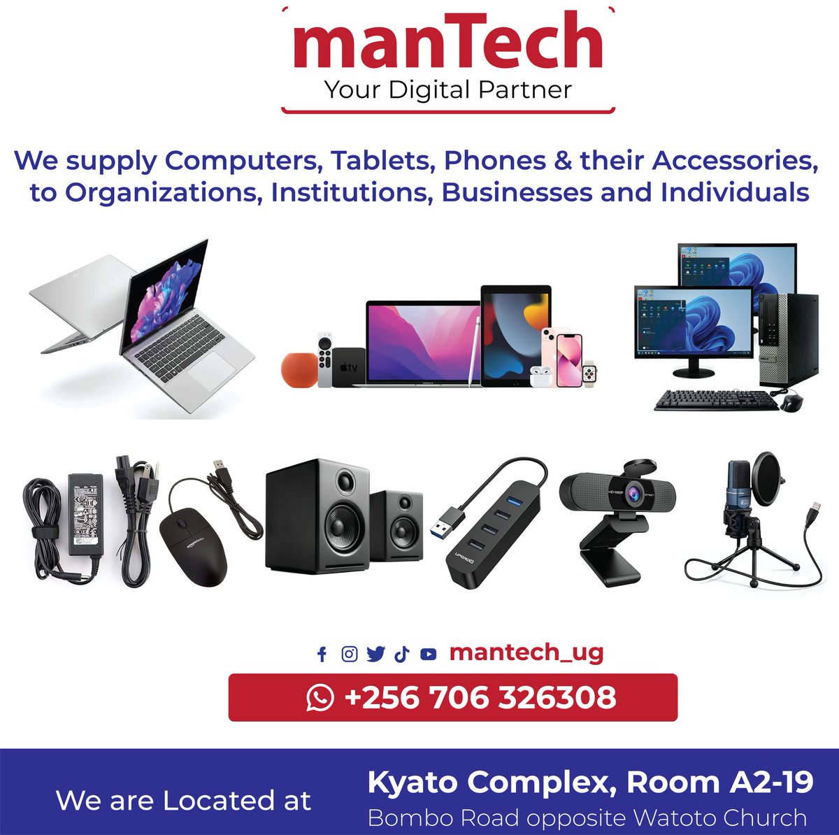 <a href="/wekesa_amos/">Amos Wekesa</a> <a href="/TheGuluMarathon/">Gulu City Marathon</a> Are you looking for a Phone or Laptop?

Come to <a href="/mantech_ug/">ManTech</a>  and get exactly what you are looking for at a reasonable budget

We are located in Kampala at Kyato Complex along Boombo Road, Ground Floor Rm A2-19 

Call/WhatsApp wa.me/+256706326308

Visit mantechug.com