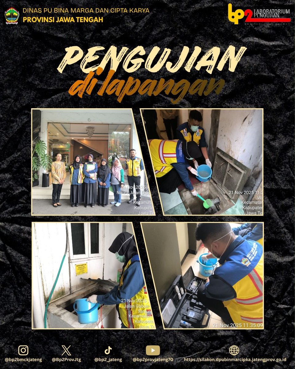 Bp2ProvJtg's tweet image. Uji petik sampel air limbah di kota pati

#NgopeniNglakoni #AhmadLuthfi #Pengujian
@dpubmckjateng
@humasjateng
@provjateng
@DPRDJateng