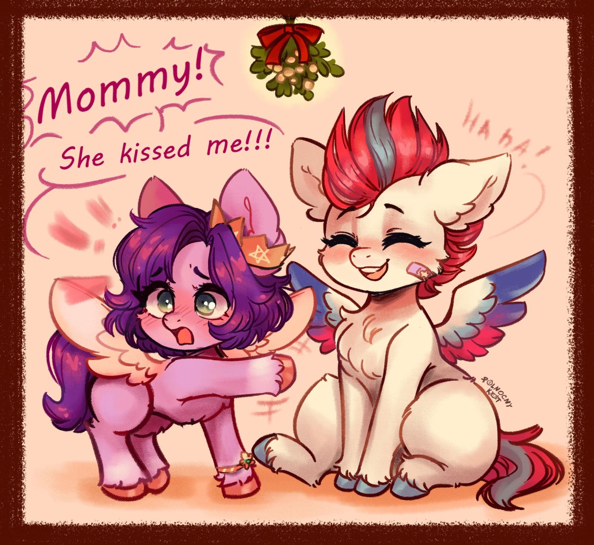 KPolnoc's tweet image. ✨ I don’t know about you, but I’m already craving that winter-holiday magic! ❄️💫
Time to share the vibe, hehe 💕A little comic about younger sisters based on real events!😄
#mlp #mylittlepony #cute #g5 #pipppetals #zippstorm #winter #xmas #Christmas #funny #comics