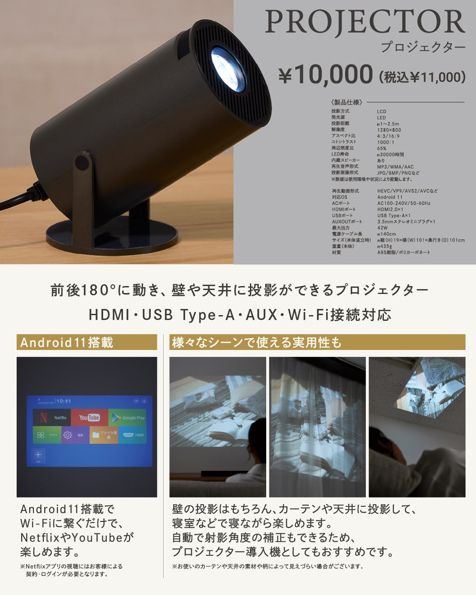 ついにスリコからプロジェクターがてでしもうた