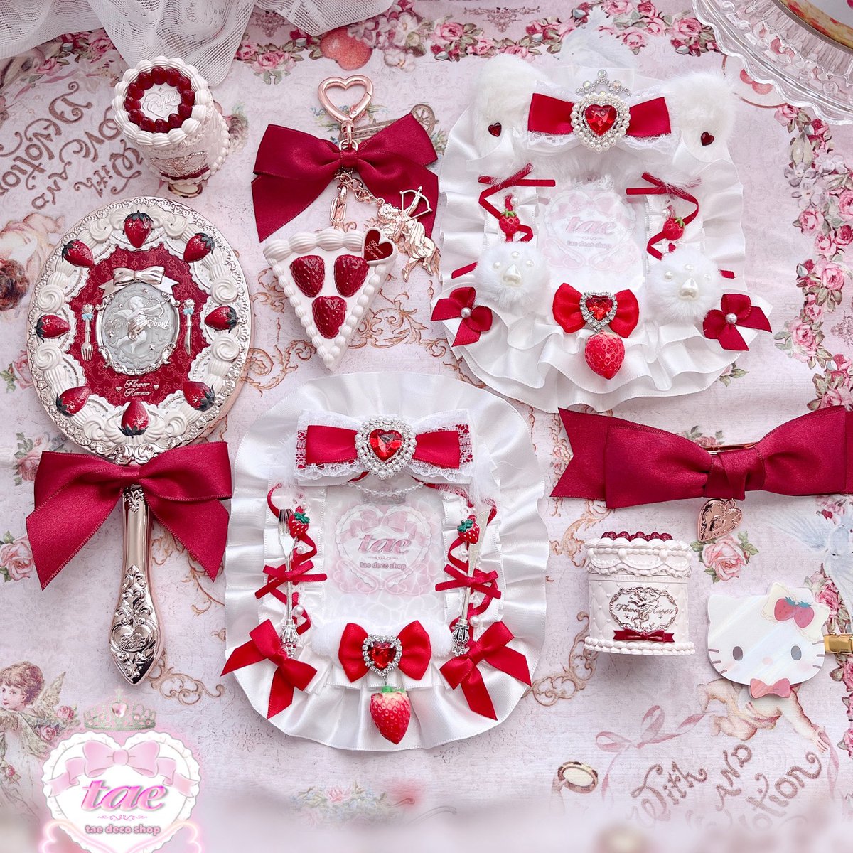 tae_decoshop's tweet image. ショートケーキ🍰デザインは
サテンフリルばーじょんもあります౨ৎ⋆˚.⋆

ちょうど1年前につくりました⸝⸝&amp;gt; ̫ &amp;lt;⸝⸝