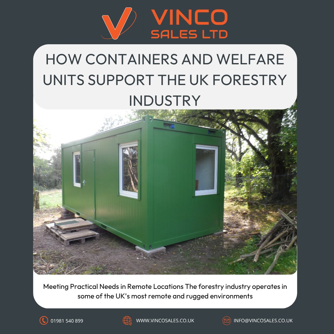 VincoSales_Ltd's tweet image. 🌲 Containers &amp;amp; welfare units = game changers for the UK forestry industry! From secure storage to on-site offices, see how they keep operations running smoothly.

👉 Read more: bit.ly/47Tv7W1

#ForestryUK #SiteSolutions #WelfareUnits