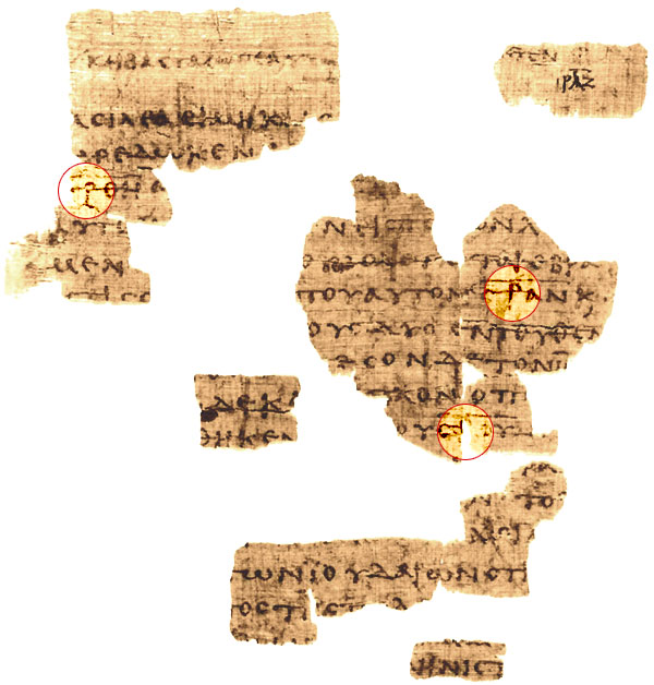 pseudodeucalion's tweet image. The Pure Pose

Fig. 2-4: The Staurogram (From the Greek &quot;stauros&quot; or &quot;cross&quot;) of John 19:15-20 from Papyrrus 66