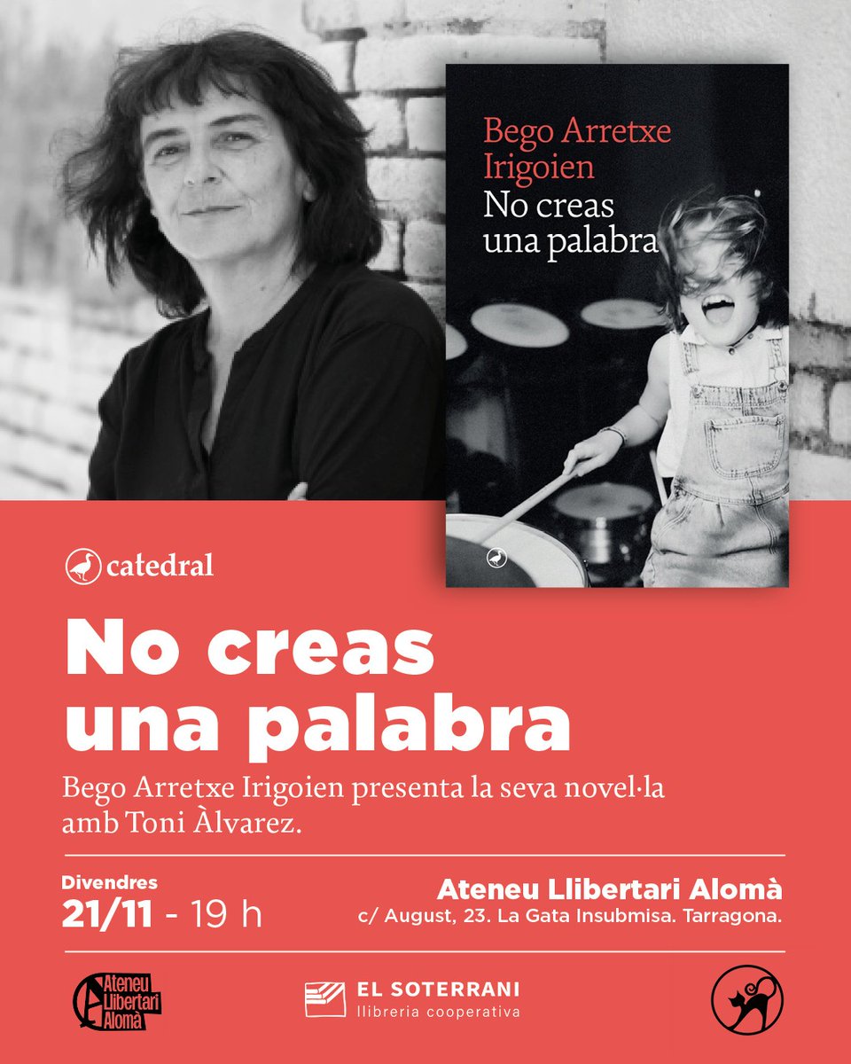 Si aquesta tarda passegeu  per Tarragona podeu aprofitar i participar de la conversa amb la Bego Arretxe que presenta un llibre generacional de què van ser els 80's al món llibertari i insubmís a Barcelona, un relat extrapolable a altres ciutats de Catalunya.