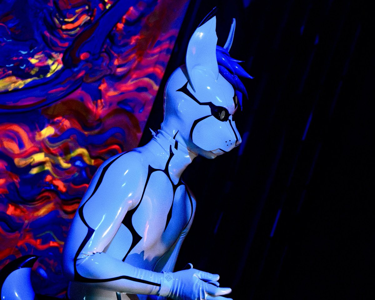 In the dark and dimly lit night, this latex rabbit will be easier to spot by his shiny white second skin~

Come catch this white latex rabbit in Pre-Ball tonight at <a href="/500cafebangkok/">500 Cafe</a> and in <a href="/bkkfetishball/">BANGKOK FETISH BALL</a> tomorrow night!