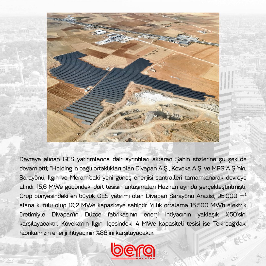 “Bera Holding GES yatırımlarında en büyük tesisini devreye aldı”

aa.com.tr/tr/isdunyasi/h…

#BeraHolding #Bera #GES