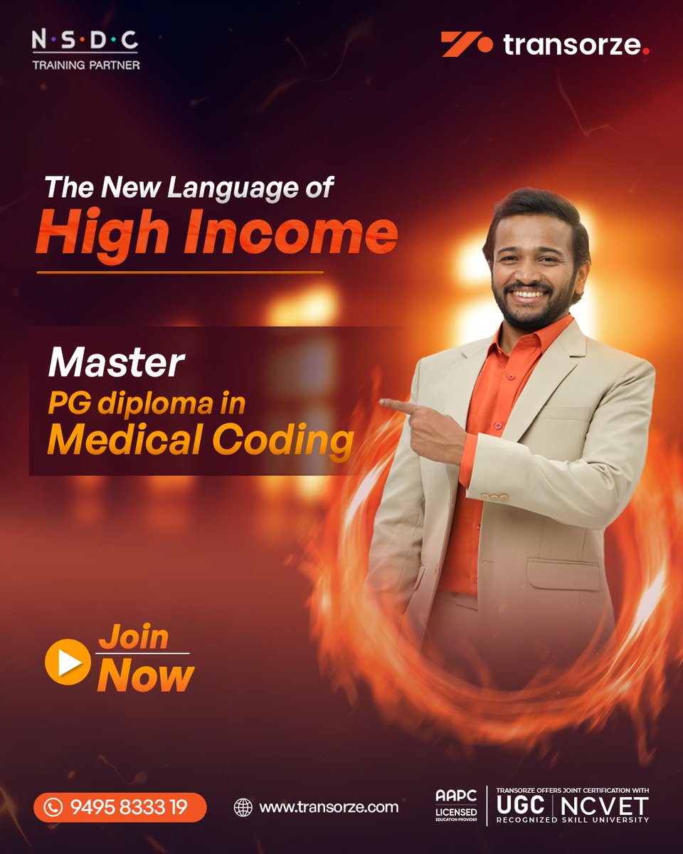 transorze_'s tweet image. High income isn’t luck — it’s a skill!

A future-ready career is just one decision away. Master Medical Coding and rewrite your career story with Transorze.

📲7593802662 | transorze.com

#MedicalCodingCourse #medicalcodingtraining #transorze