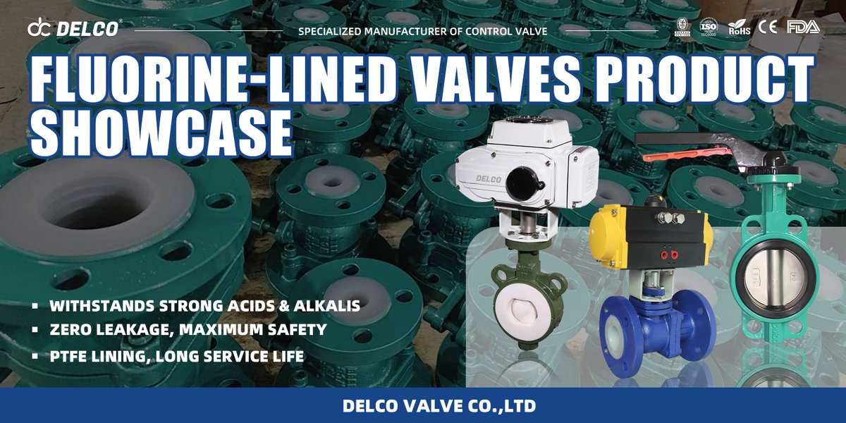delcovalves's tweet image. DELCO Fluorine-Lined Valves: Corrosion-Proof &amp;amp; Leak-Free
🔹Tames strong acids/alkalis
🔹Zero leakage (max safety)
🔹PTFE lining—long lifespanIdeal for corrosive industrial pipelines.
🔗Web: valve-delco.com
#DelcoValve #IndustrialValve #EngineeringDesign #ValveSolutions