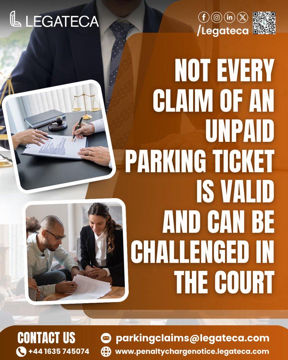 If you’ve received an unpaid parking ticket, don’t rush to pay. Some fines can be legally challenged. Always check the claim and know your rights first.

Visit us at: penaltychargenotice.legateca.com

#legateca #ParkingFineChallenge #KnowYourRights #LegalSupport #UKLaw #CourtChallenge