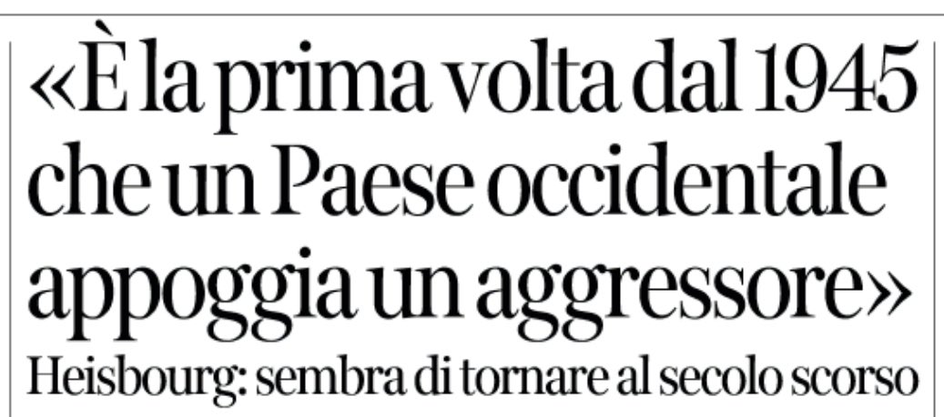 MarcoFattorini's tweet image. «Non sappiamo ancora se l’Ucraina immaginata dagli americani somiglierà di più alla Francia di Vichy o alla Repubblica di Salò, ma siamo a questo. Non ho memoria dal 1945 a oggi di un Paese occidentale che si sia messo d’accordo con un Paese aggressore ai danni di un Paese…