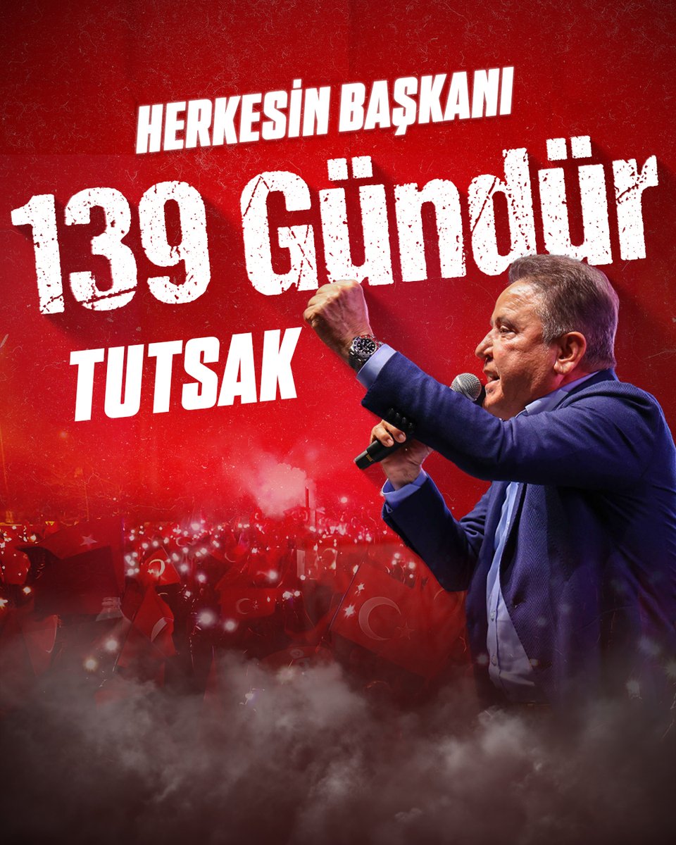Başkan Muhittin Böcek 139 gündür tutsak!
<a href="/BocekMuhittin/">Muhittin Böcek</a>

#MuhittinBöcek