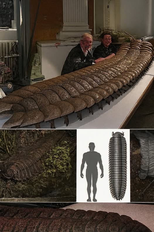 paolodune's tweet image. Ecco un fossile di Arthropleura, un vermaccio schifoso vissuto nel Paleozoico.😱 Ne hanno trovato uno anche in Sardegna. Per fortuna il Paleozoico è ormai finito, altrimenti trovarseli in casa sarebbe stato un problema...