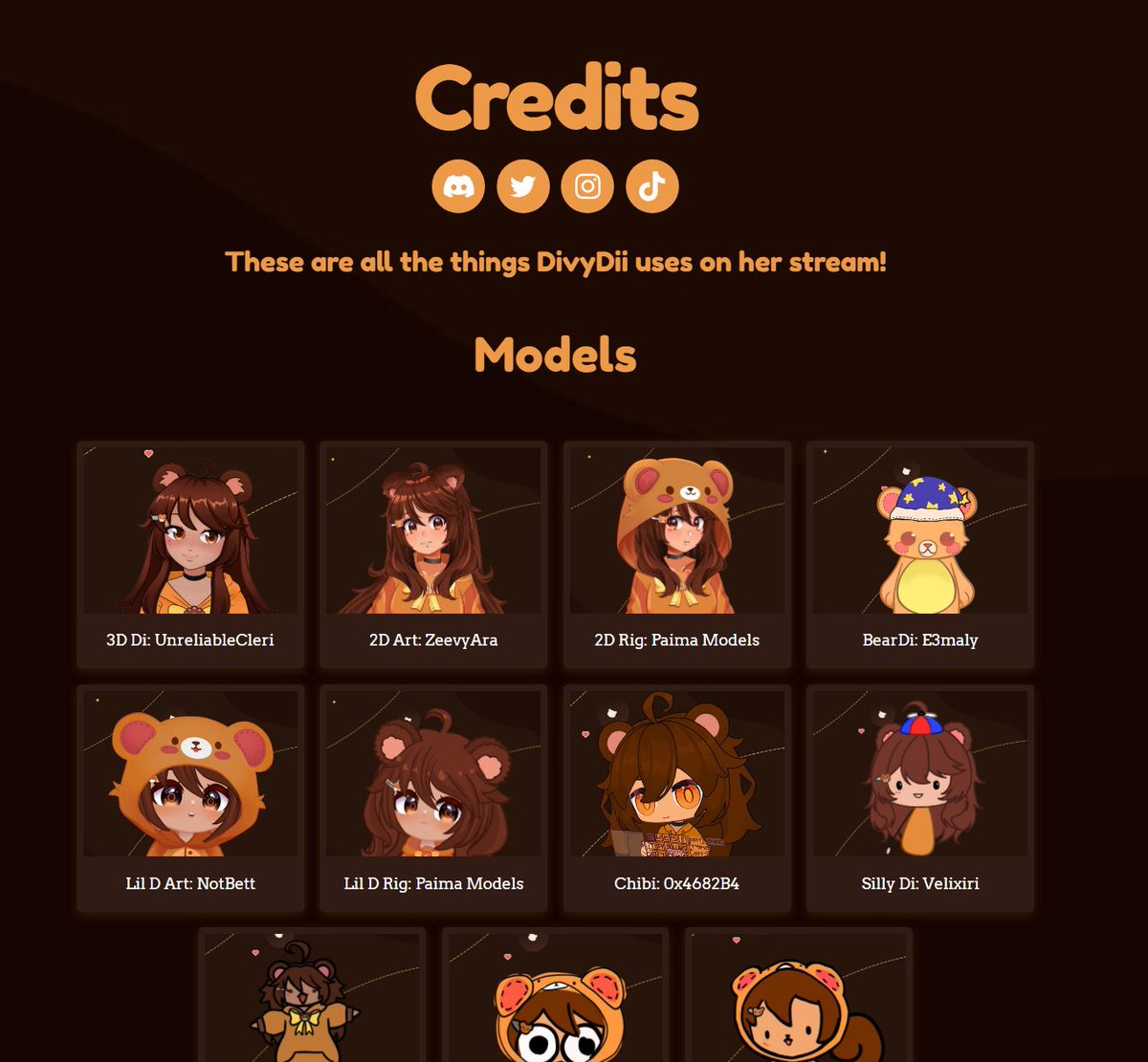 Facts! If you don't want to fill up your pannel you could also have a website that links back to the creator by clicking images too! I used carrd for my credits!