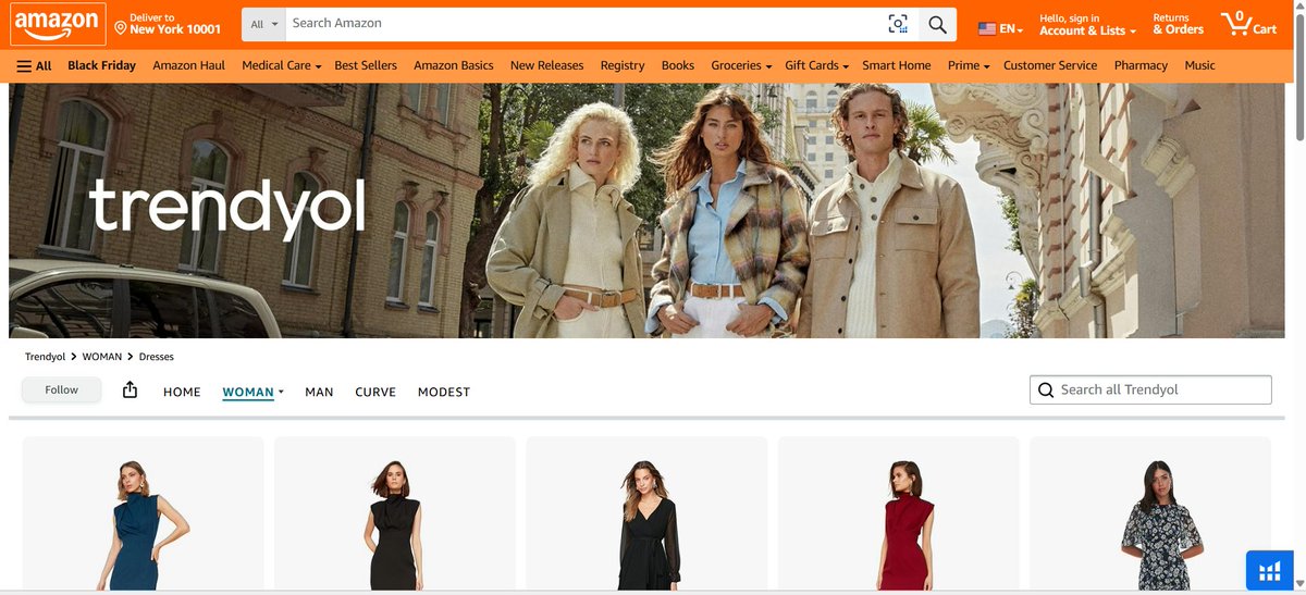 Trendyol'un, Amazon'da satış yaptığını gördükten sonra artık hiçbirşeye şaşırmıyorum.