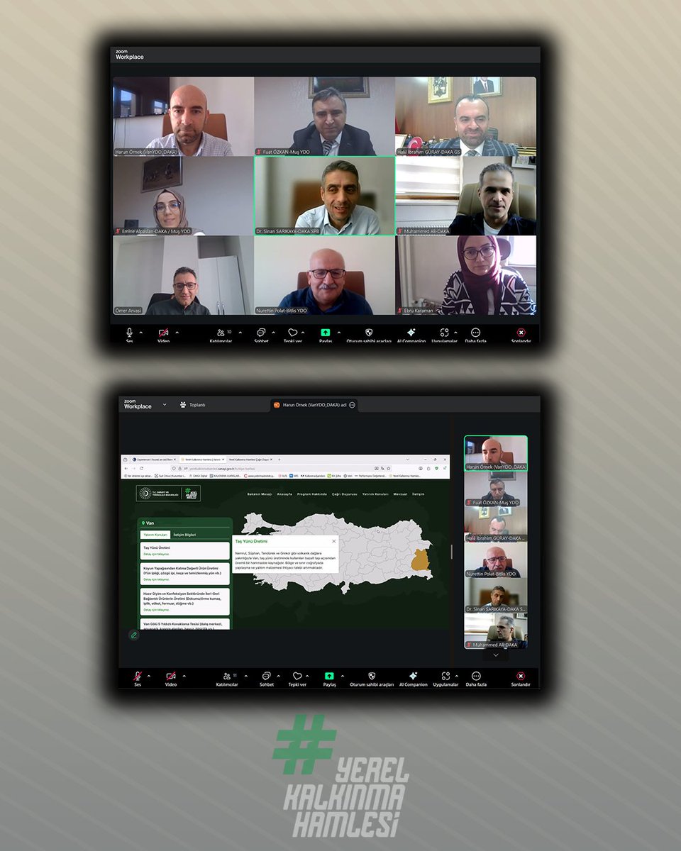 TC_DAKA's tweet image. #YerelKalkınmaHamlesi Teşvik Programı&apos;nın 2025 yılı değerlendirilmesi ve 2026 yılı yatırım konuları ile ilgili merkez birimlerimiz ve yatırım destek ofislerimizden personelimizin katılımı ile değerlendirme ve planlama toplantısı gerçekleştirildi.

@TCSanayi
@KalkinmaAjansGM