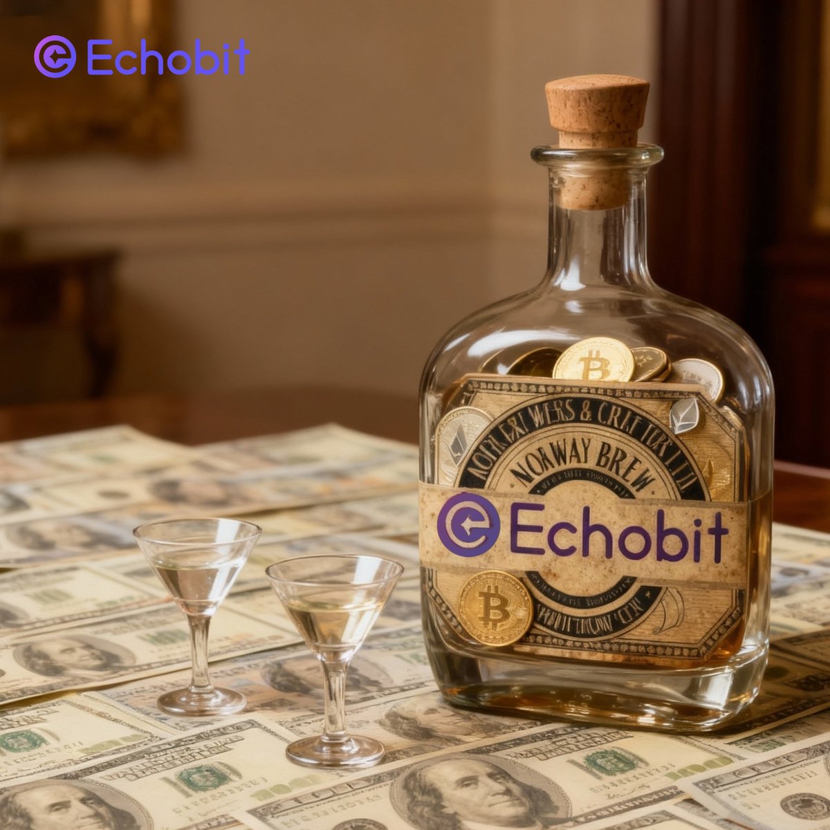 EchobitExchange's tweet image. When your $BTC stash ages like fine whiskey.
Stack, store and execute.

#Echobit
