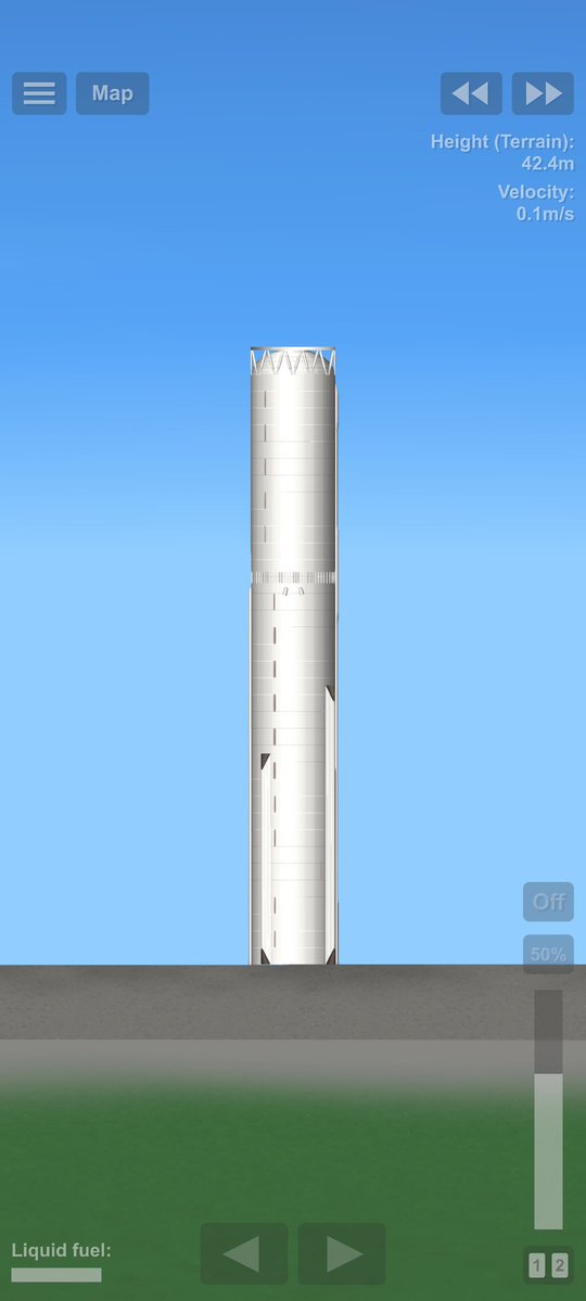 Cosmic_Player12's tweet image. Building SuperHeavy Booster 18 in SFS #SpaceX