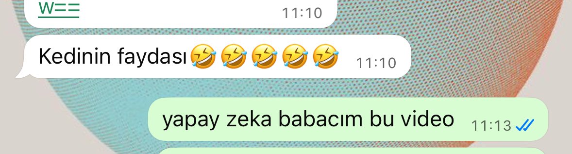 Babamla rutin konusmalarimiz