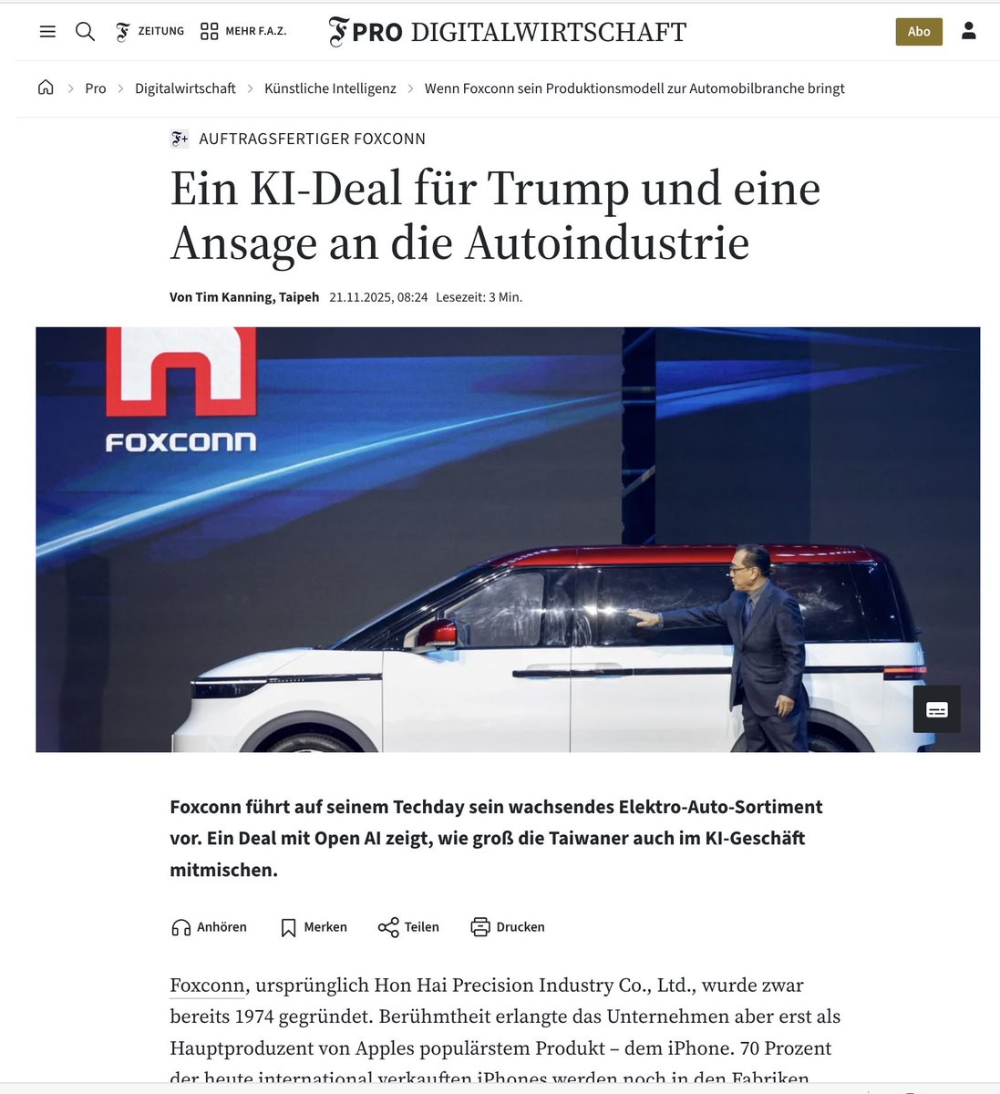 Production as a Service: How the Foxconn's MIH Platform Just Might Make Car Manufacturing a White-Label Business

The shift from combustion engines to EVs is more than a power train change; it is an industrial revolution reducing vehicle production complexity and democratizing