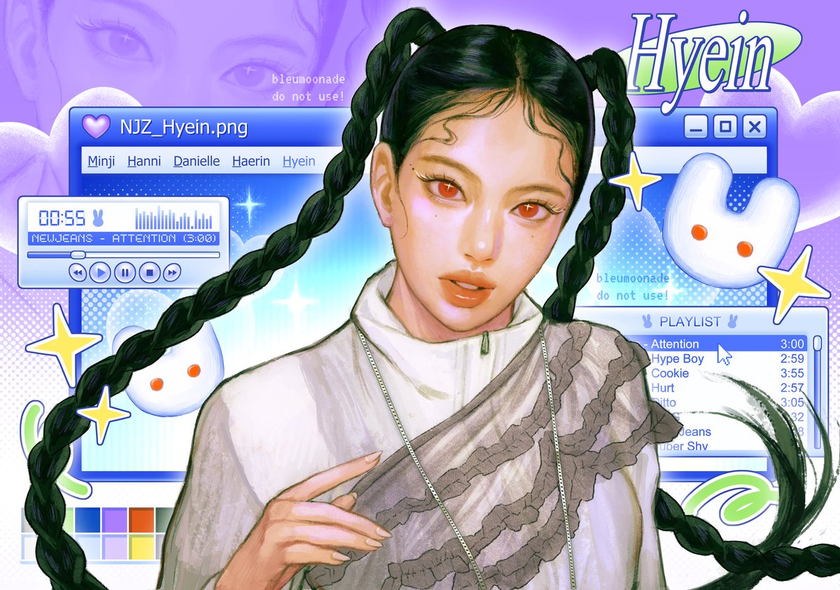 bleumoonade's tweet image. 𝑨-𝑻-𝑻-𝑬-𝑵-𝑻-𝑰-𝑶𝑵 ! 🐰⊹ ࣪ ˖ 
NewJeans Hyein Fanart

#NewJeans #뉴진스 #Hyein #해린 #NJZ

x.com/bleumoonade/st…
