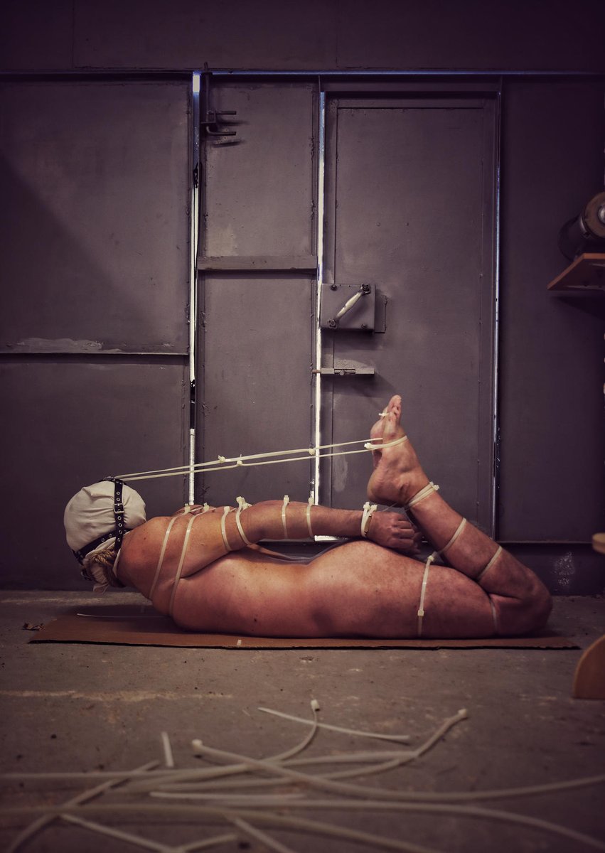 Ziptied, hooded, gagged