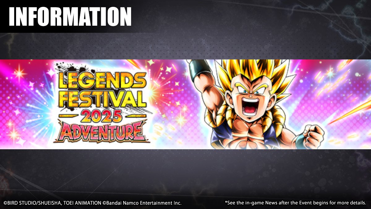 DB_Legends's tweet photo. ["Festival Adventure 2025" Arrives!]
Clear Missions each season by going on Adventures and collecting Festival Balloons! Get Festival Medals 2025 and Festival Plates 2025 (Silver) from the Mission rewards!

#DBLegends
#Dragonball
#DBLF2025 https://t.co/ezq76fundd