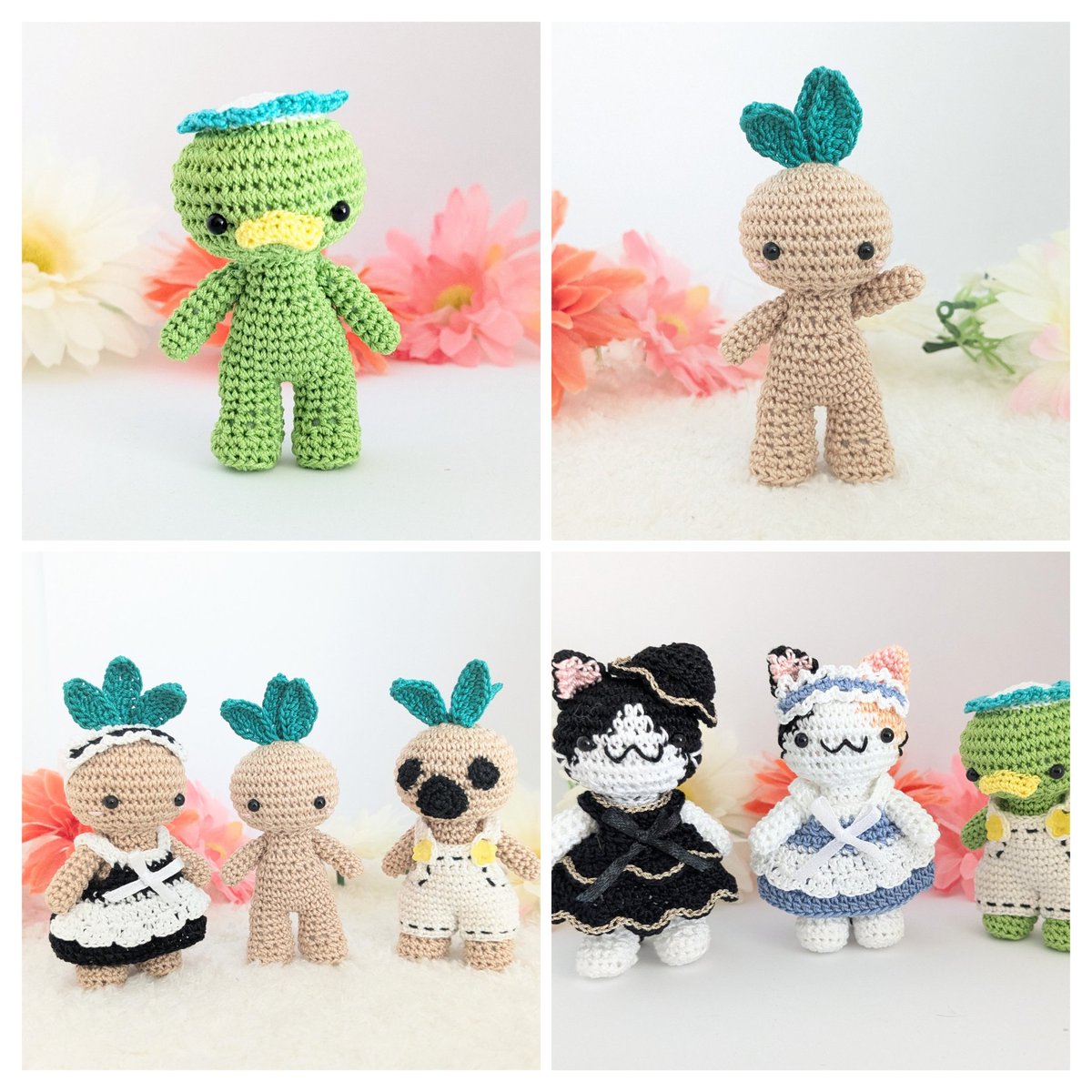 FukuokaHarvestⅢ お品書き続きです 着せ替え出来るあみぐるみたち