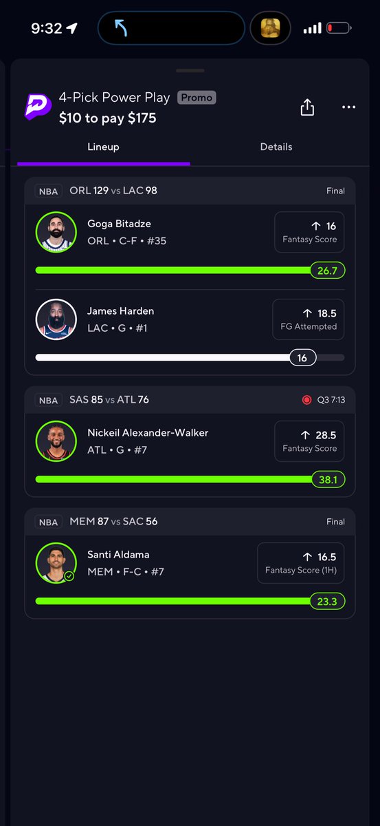 DaRealESTMoney's tweet image. See here we go again @PrizePicks harden Sat Out the Whole 4