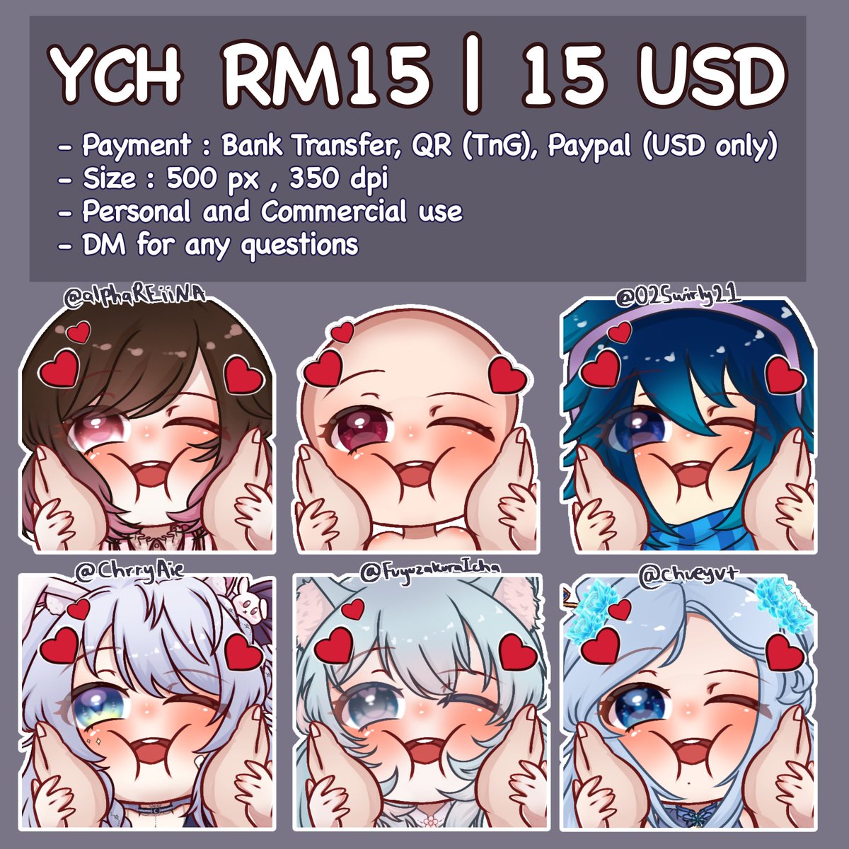 Let me squish ur bam cheeek
Only 3 slot

Checkout le cutiess 🌸 #alphaREiiNA #02Swirly21 #ChrryAie #FuyuzakuraIcha #chueyvt