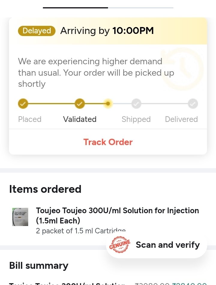 AyanakshaB's tweet photo. The same order is now showing to be delivered by 10pm........This is like a joke now........and the joke is on the thousands of cancer patients @1mgOfficial @peakxvpartners @novoholdings @gatesfoundation @tandon_prashant  #India #TataGroup #Tatacapital #Kolkata #CancerAwareness #TATAINVESTMENT