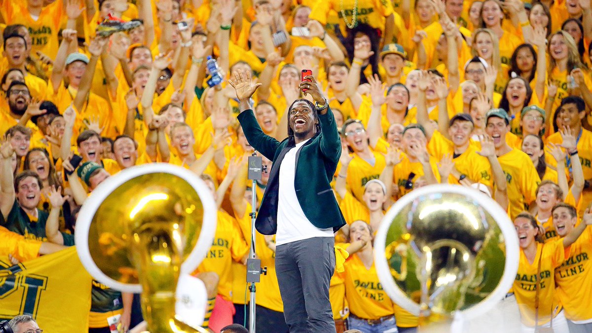 RGIII's tweet image. I so desperately want to see this type of joy back in the stands for my Baylor Bears and a product on the field that makes them proud.