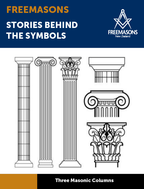 Three Columns in a Lodge. 

The noble orders of Greek architecture represent the three columns or pillars found in a Masonic Lodge, namely the Ionic, Doric and Corinthian. They are near the Master, Senior &amp; Junior Wardens' seats within the lodge.

Can you name any others?