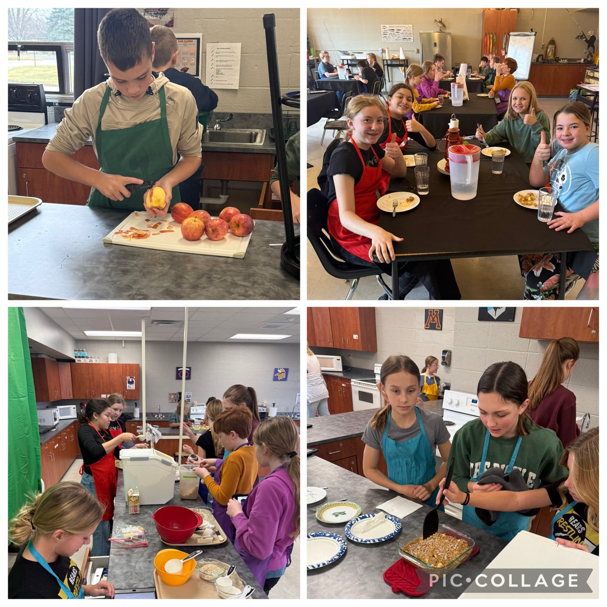 BizMathGuy's tweet image. Business Math 6 sliced up fresh apples to make the famous Bear Grove Apple Crisp! 🍎🔥 The aroma filled the hallways, and of course it tasted even better with a scoop of ice cream on top. Great work, chefs! ⁦@ByronMSBears⁩ ⁦@ByronBears⁩