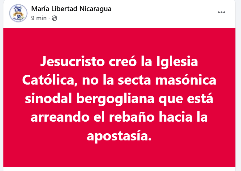 luna_nicaragua's tweet image. #Secta #masónica #sinodal #bergogliana #Vaticano 🇻🇦
