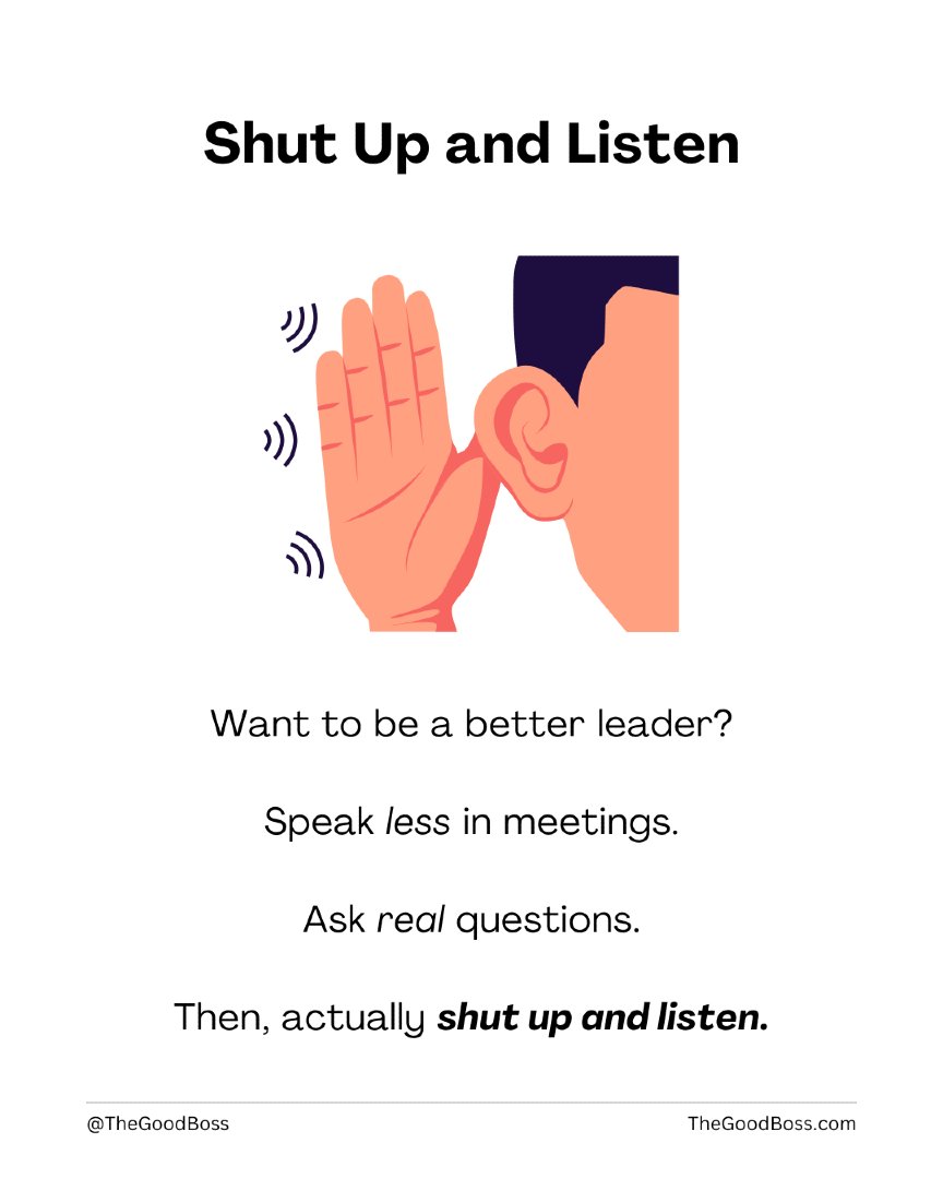 Shut up and listen.