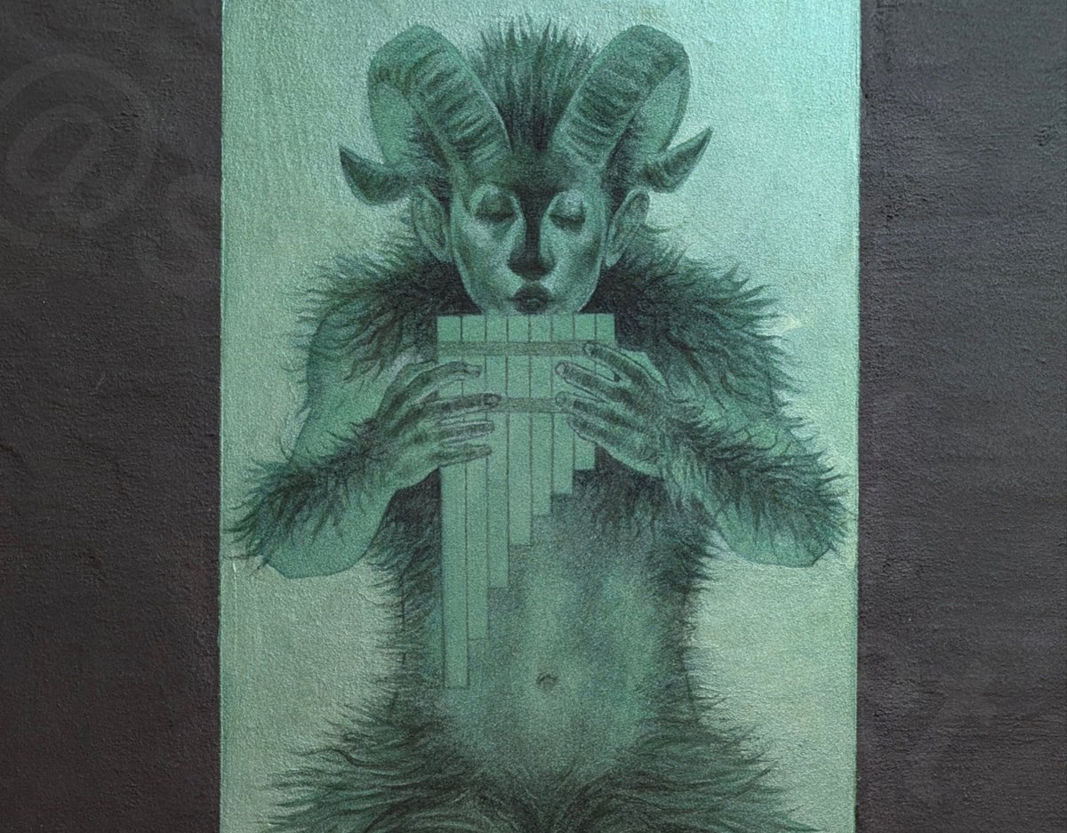 17年ぶりに描いた
日本画
取り敢えず区切りがついたので
完成という事で
また気が向いたら制作しようかと
思います

P25号麻紙に岩絵具、顔料(部分)