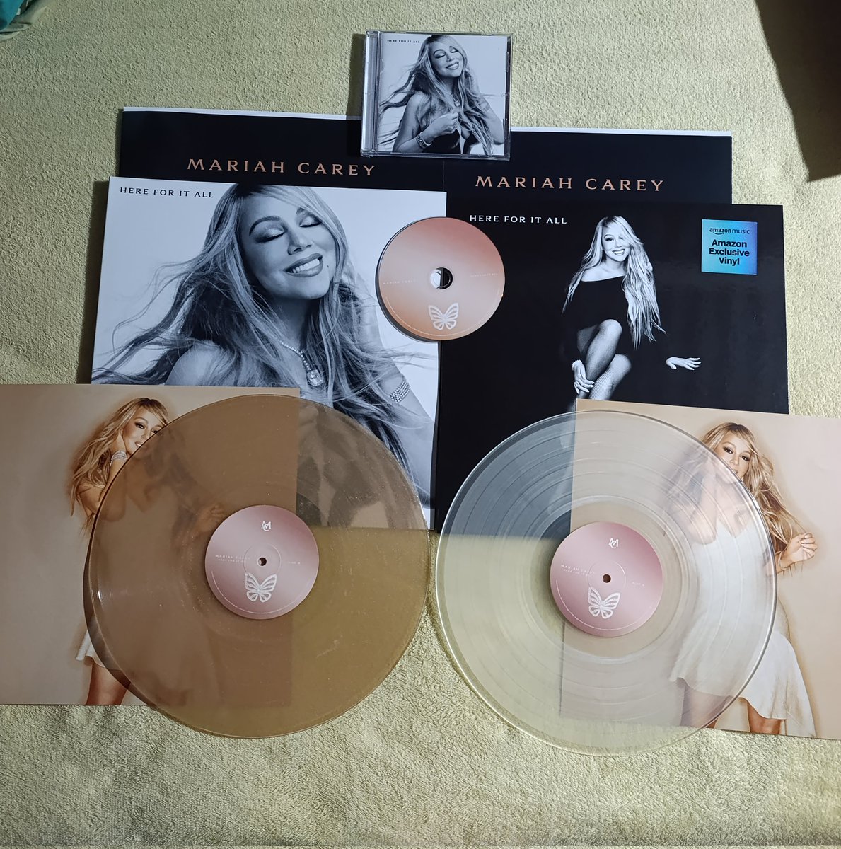 Maycoll_Martz's tweet photo. @zkryhydn @MariahCarey My 2 Vinyls and CD 🤩😍 https://t.co/cLKu0LdyCF