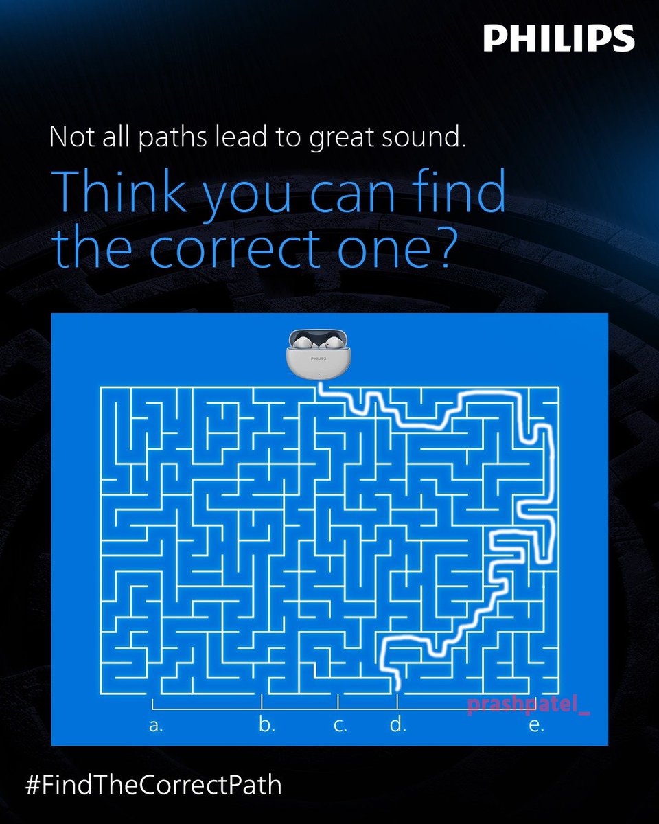 prashpatel_'s tweet photo. @PhilipsSoundIN Path D
#FindTheCorrectPath
@PhilipsSoundIN
tag
@Sruusti @mysterioussu @Sappy786 @VaishaliMaisur2 @JayParmarGJ3 @THEMURTUZA @SapnaChawla84 @Sanjiv_34 @Pareek197 @prvzptl @rishu_1996
@gsrana4580 @ChilledSup https://t.co/29CNFabTDD