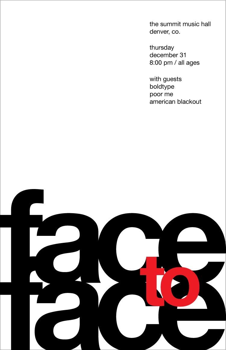 typelabo's tweet image. minimal poster layout tutorial using oversized type and microcopy
