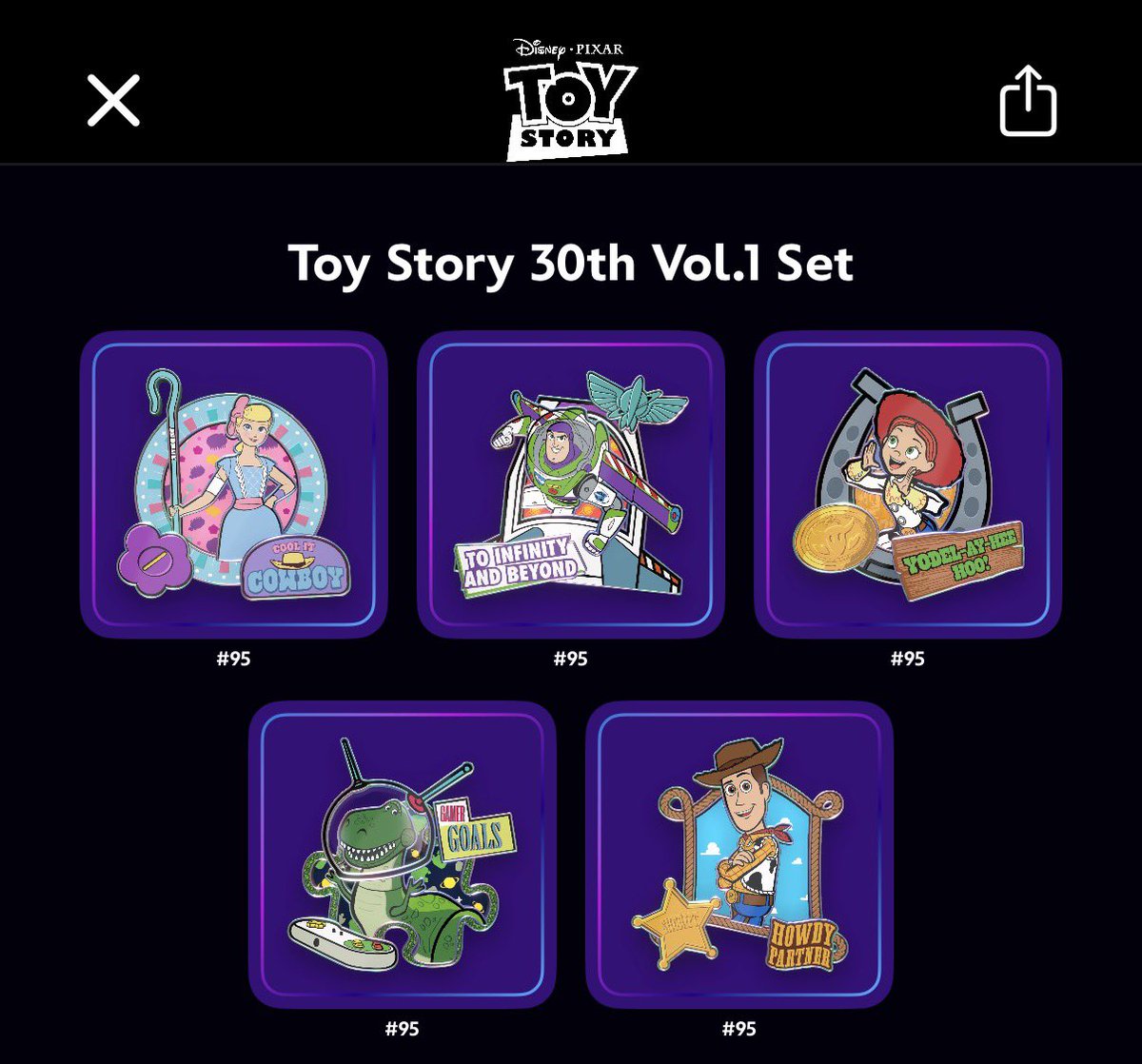 jayenef13's tweet image. Finished the @toystory Movie Year Serial Set 🎥 from the @DisneyPinnacle!

Huge milestone for my collection — this set is pure nostalgia and perfection. Thanks to everyone who helped with trades along the way. ❤️
