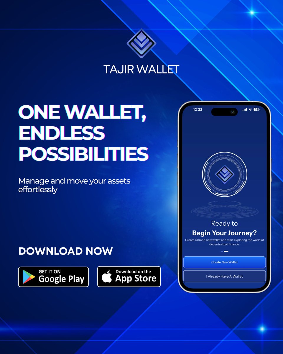 TajirWallet's tweet image. 🌐 Seamless. Secure. Simple.
Tajir Wallet brings all your digital assets under one roof, securely.

Try it yourself now: bit.ly/Tajir-Wallet-D…

#TajirWallet #Web3Wallet #SafeTransfers #DigitalOwnership #Blockchain #DApps #Bitcoin #Cryptocurrency #Technology #Web3