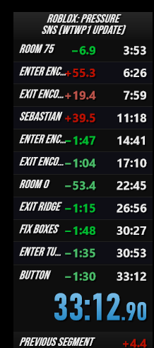 Merilaux's tweet image. Tried speedrunning pressure, got another PB! Aiming for a sub 30 run before the next major update is out, but this is still a decent run.
youtube.com/watch?v=CoqctP…

#pressureroblox #speedrun #speedrunning