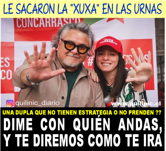 Le sacaron la "xuxa" en las urnas.... facebook.com/photo?fbid=265…  instagram.com/p/DRTW8NajdnE/ quilinic.cl