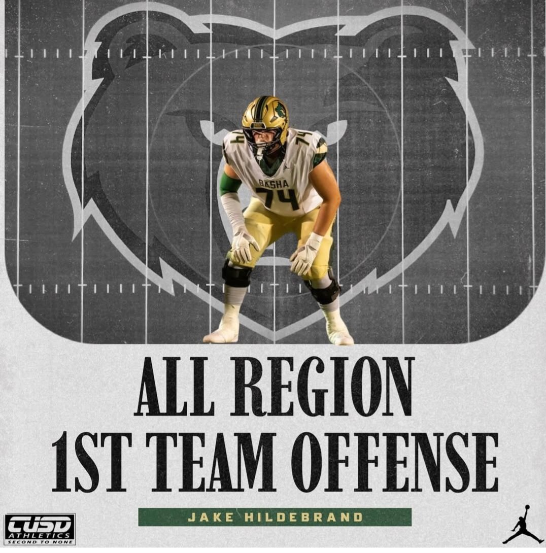 Thank you for the recognition of being named 1st team All- Region. <a href="/CUSDAthletics/">CUSDAthletics</a>
<a href="/bashagridiron/">Basha Gridiron</a> <a href="/BashaAthletics/">Basha HS Athletics</a> <a href="/RecruitingBasha/">Basha HS Football Recruiting</a> <a href="/CoachTKelly1/">TK</a> <a href="/JUSTCHILLY/">Just Chilly</a> <a href="/CodyTCameron/">Cody Cameron</a> <a href="/azc_obert/">Richard Obert</a> <a href="/Rivals/">Rivals</a> <a href="/RonTBAOL/">Ron Sowers</a> <a href="/VYDLperformance/">VYDLperformance</a> @On3Recruits <a href="/MaxPreps/">MaxPreps</a> <a href="/247Sports/">247Sports</a>