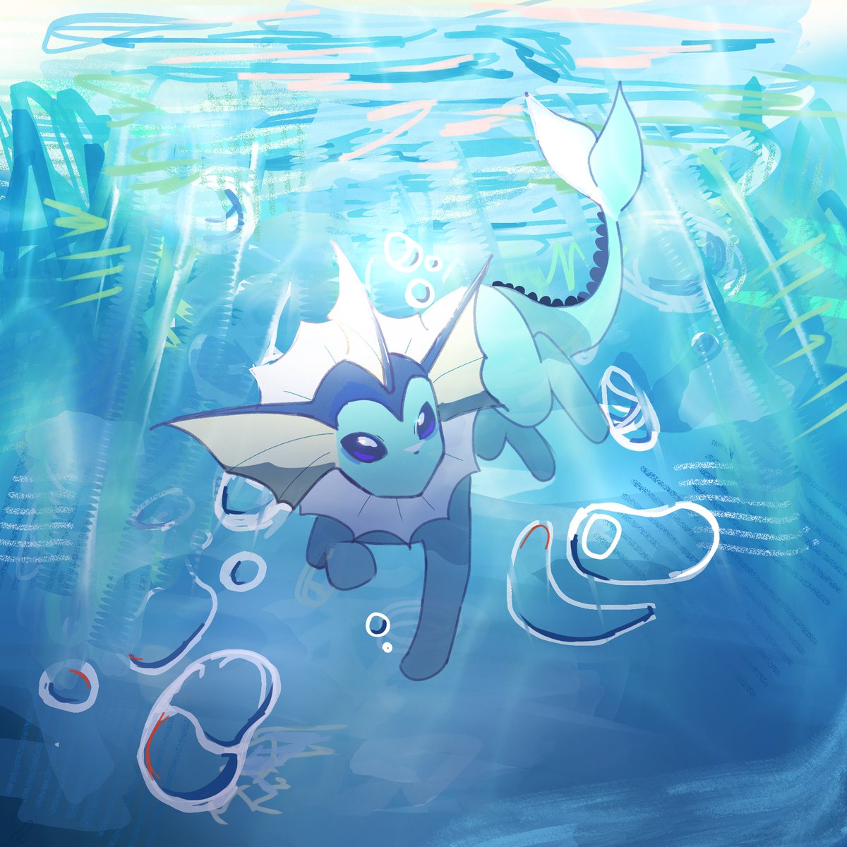 I_l0ve_crk's tweet image. 🫧🍃🎀#eeveelution #pokemon #art