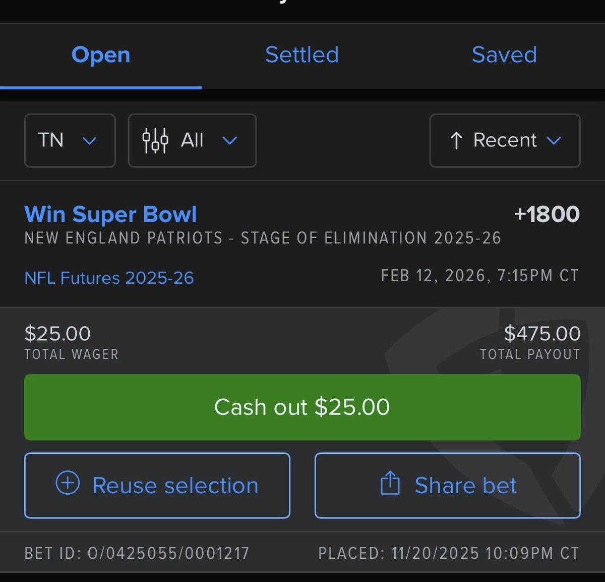 Just have a feeling.